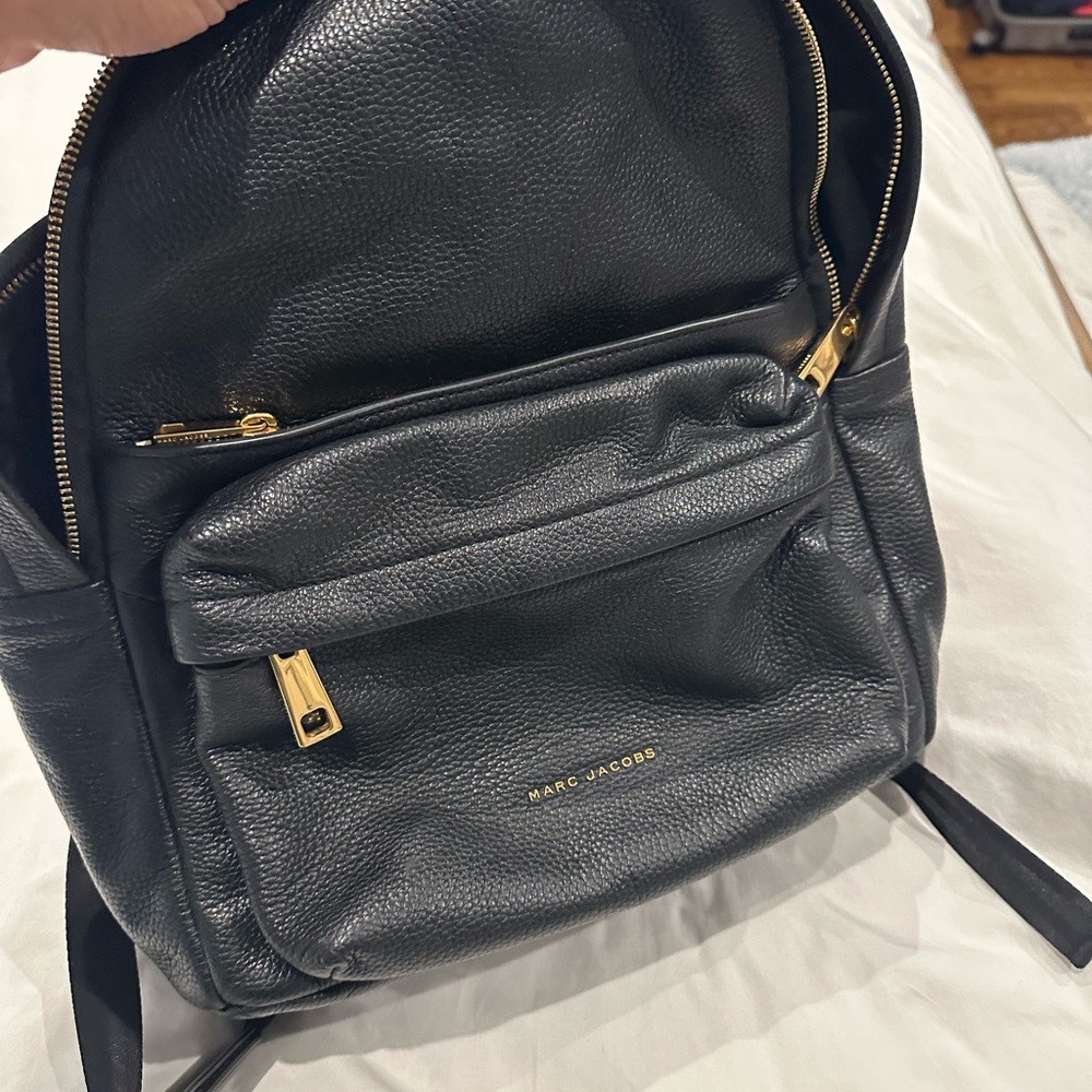 Marc Jacobs Black Leather Backpack